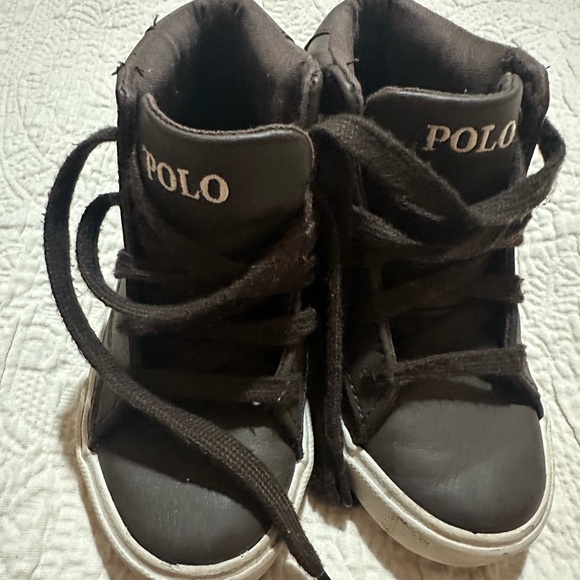 Polo by Ralph Lauren Kids Dark Brown Sneakers - Picture 1 of 7